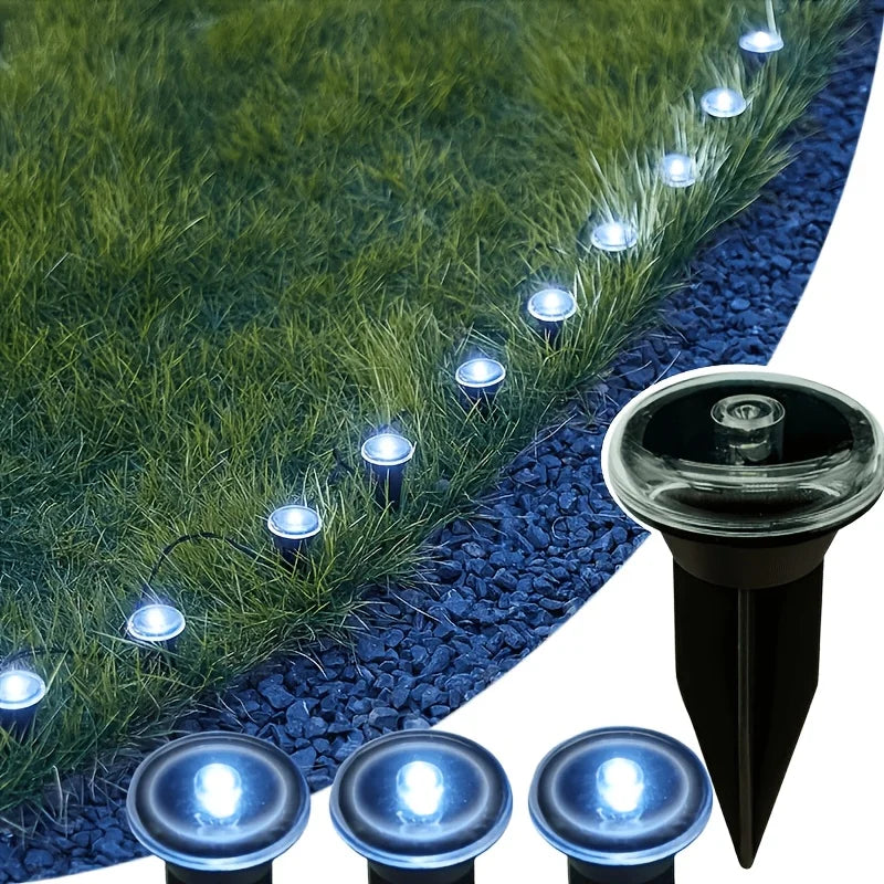 10/20Pcs Solar Pathway Lights, 8 Lighting Modes Ground Stake Outdoor Garden Lights with Auto On/Off Sensor for Lawn Yard Walkway Vue