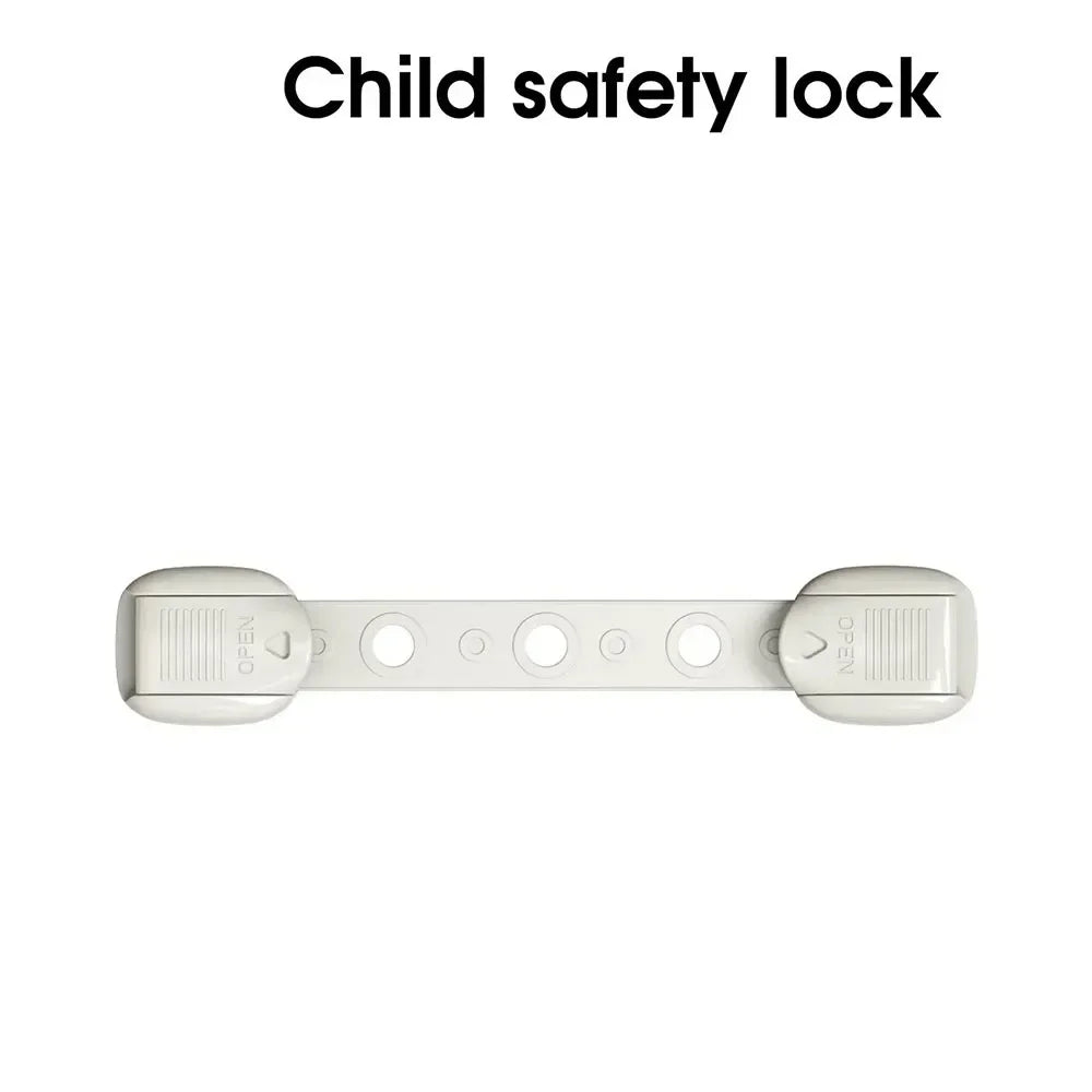 5 PCS Adjustable Multi Latches Baby Safety Locks for Cabinets and Drawers Anti-Pinch Hand Buckle Prevent Accidents Vue B158 -Gray-1Pcs