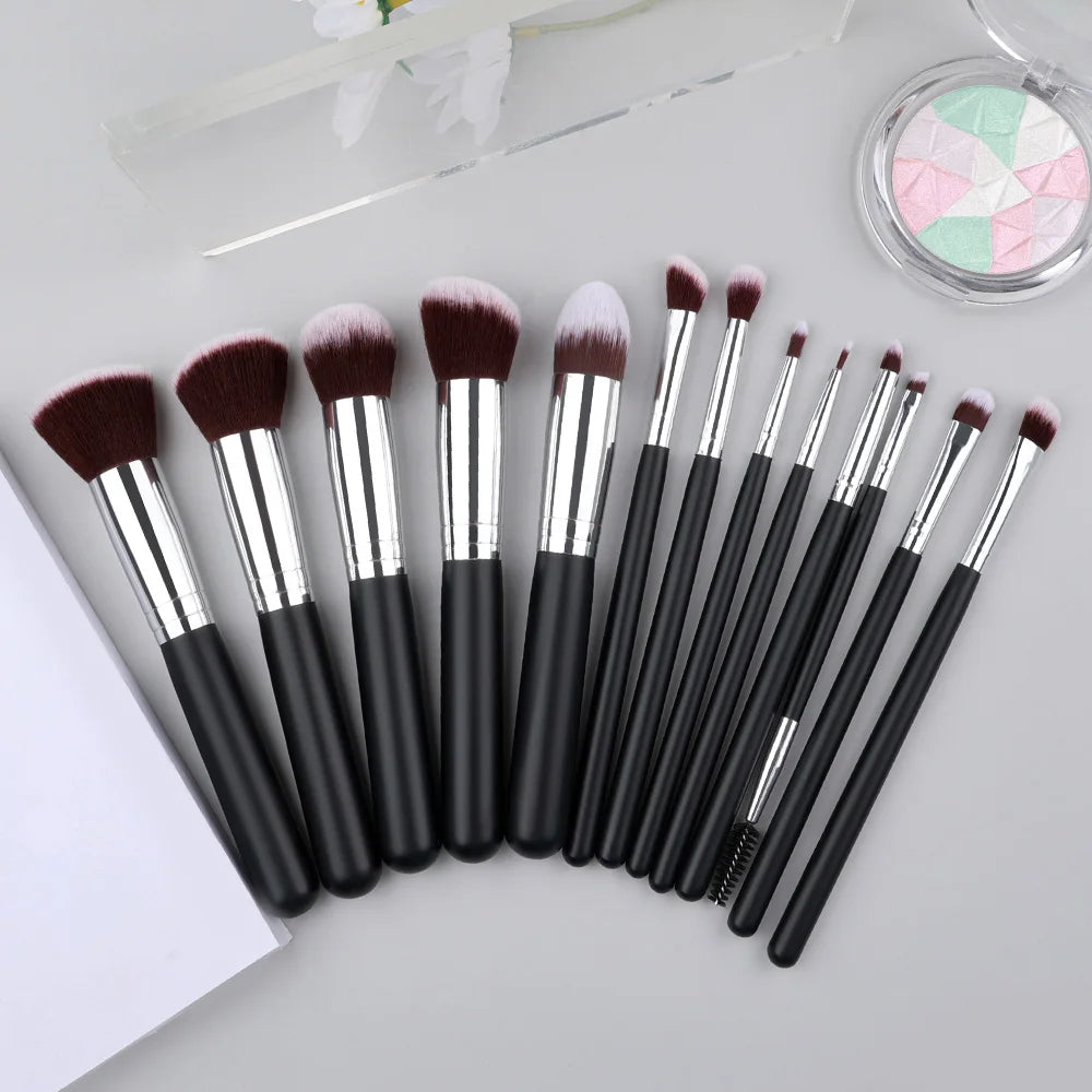 Makeup Brushes Set 14/16pcs Professional Cosmetic Eyebrow Face Kabuki Blending Make Up Brush Foundation Powder Blush Beauty Tool Vue