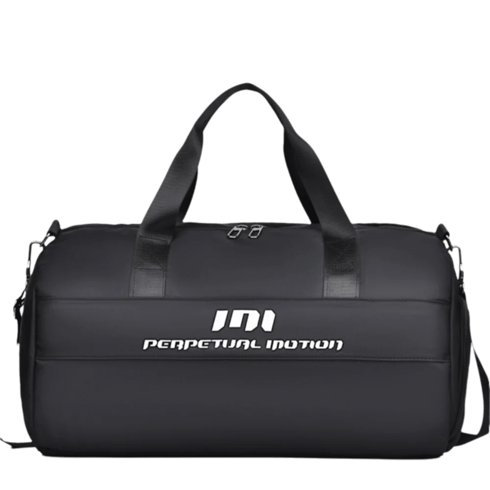 Wet Dry Separation Gym Bag Large Capacity Shoe Compartment Yoga Bag Bottle Pocket Wet Pocket Basketball Bag Gym Use Vue Black