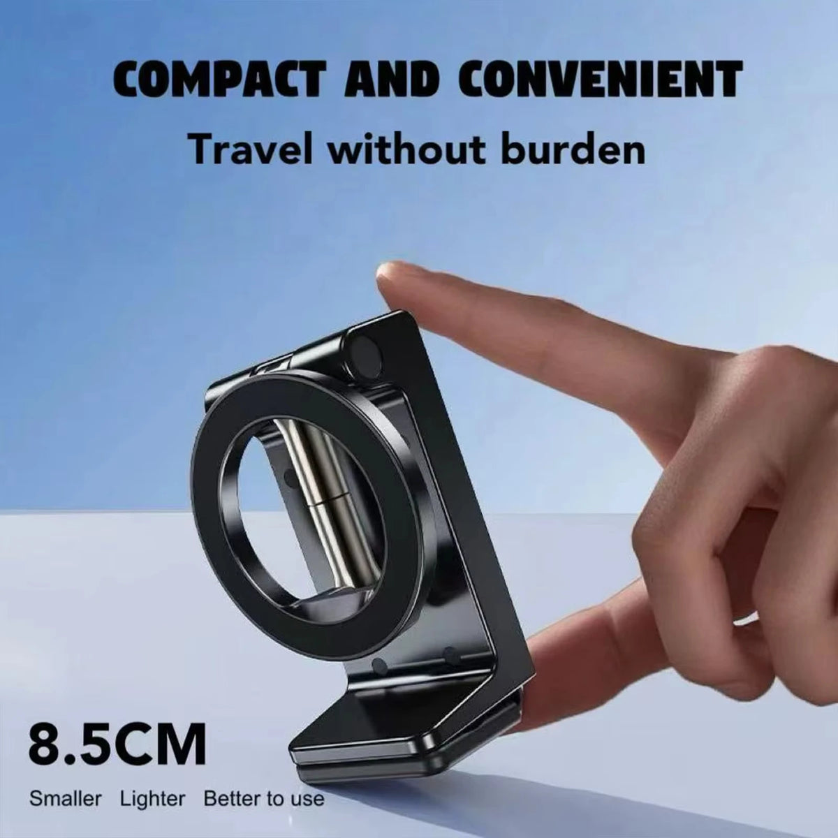 Magnetic Phone Mount Car Phone Holder Mount For Backseat Foldable Smartphones Stand For Calling Navigation GPS Video Recording Vue