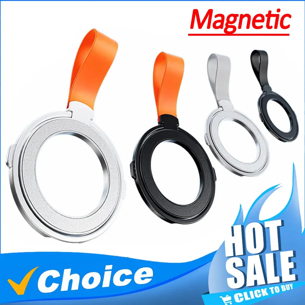 Universal Magnetic Phone Stand Grip Finger Ring Car Magsafe Holder Bracket Hand Strap For iPhone 15 14 12 Pro Max Plus Samsung Vue