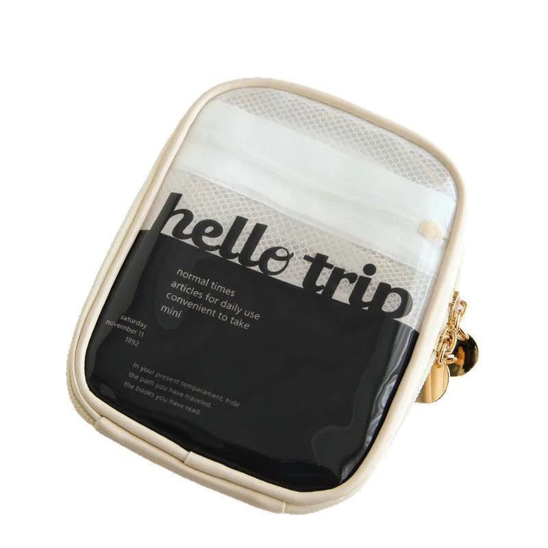 Makeup bag for women portable large capacity storage bag high-end feeling business trip skincare products toiletries bag Vue
