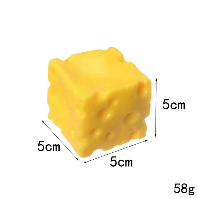 1-20PCS Small Cheese Shaped Squeeze Toy Soft Foam Stress Relief Fidget for Adults Classroom Reward Party Favor Gifts Vue
