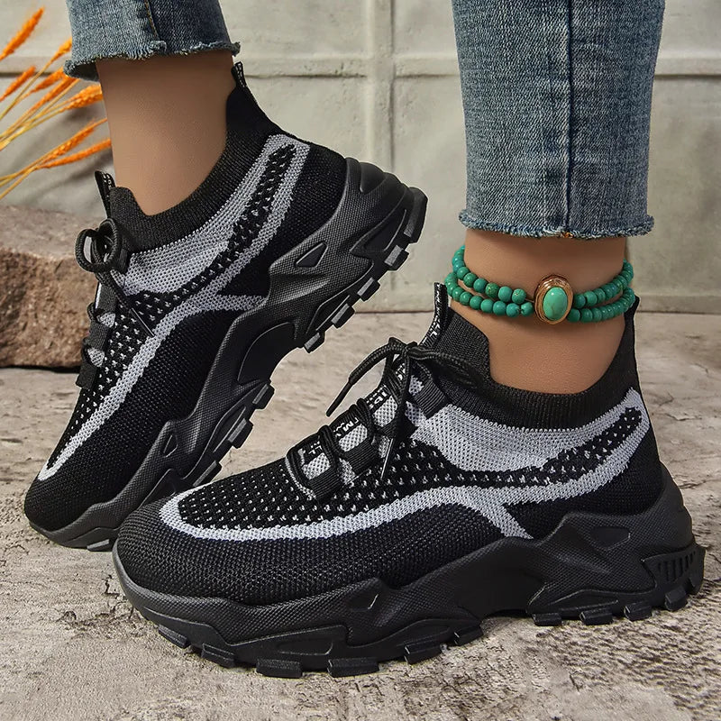 Women's Breathable Mesh Chunky Sole Casual Sneakers Casual Sneakers Vue