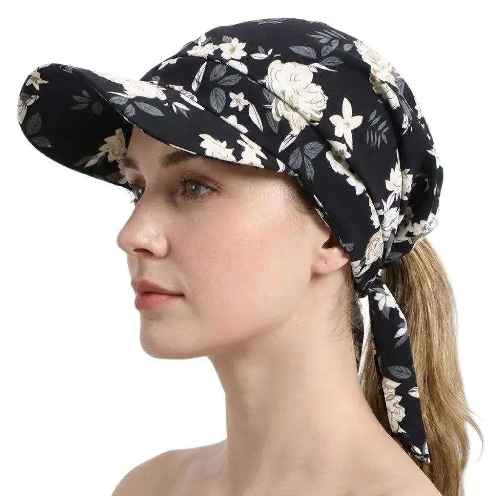 Trendy Vintage Baseball Cap Brim Breathable Sunshade Hats Strappy
