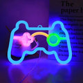 Blue LED Gamepad Neon Sign Wall Art for Gamer Room Home Decor Playstation Bar Game Hall Light Cool Gifts Night Light Vue Game