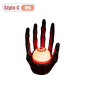 1-10PCS Glowing Ghost Hand Pumpkin Light Halloween Decor Prop Spooky Table Centerpiece for Ghost Night Party Scene Arrangement Vue Style C-1PC