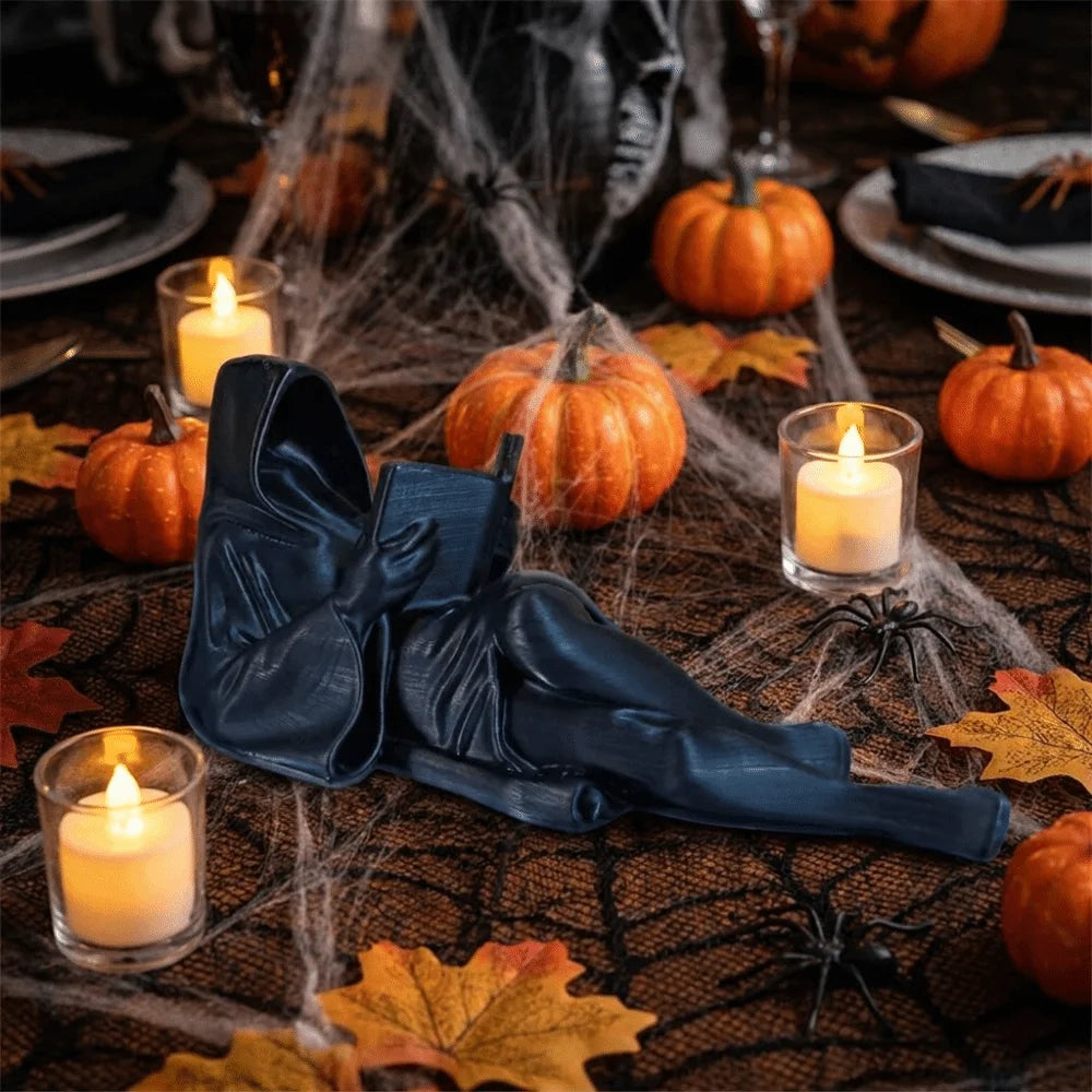 Creative Mini Faceless Man Figurine Black Unique 3D Printed Sculpture Interesting Plastic Halloween Model Study/Bookshelf Vue