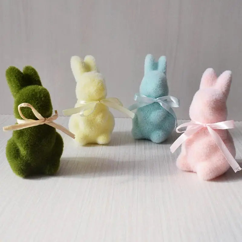 Moss Easter Bunny Figurine | Cute Rabbit Ornament & Home Décor Bunny Figurine Vue