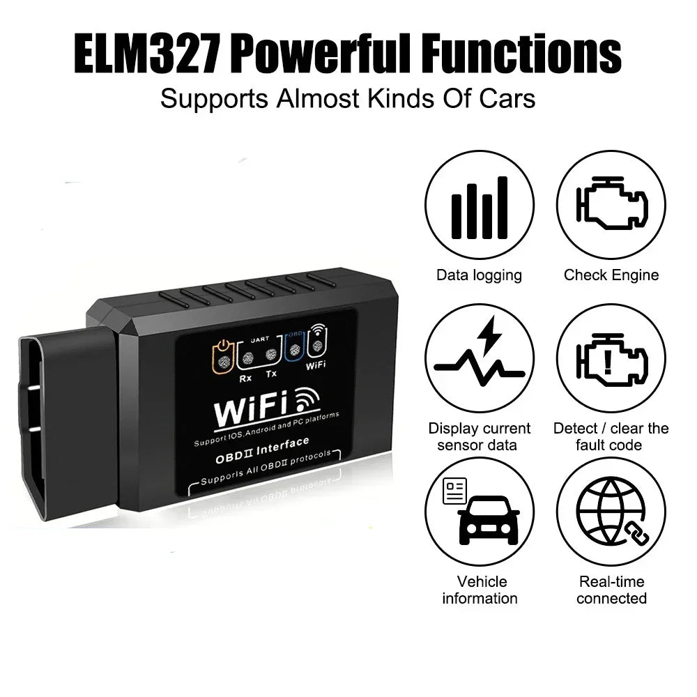ELM327 WiFi OBD2 Code Reader & Scanner (V1.5) – Car Diagnostic Tool & Vehicle Fault Detector (Works with Android / iOS / PC) Vue