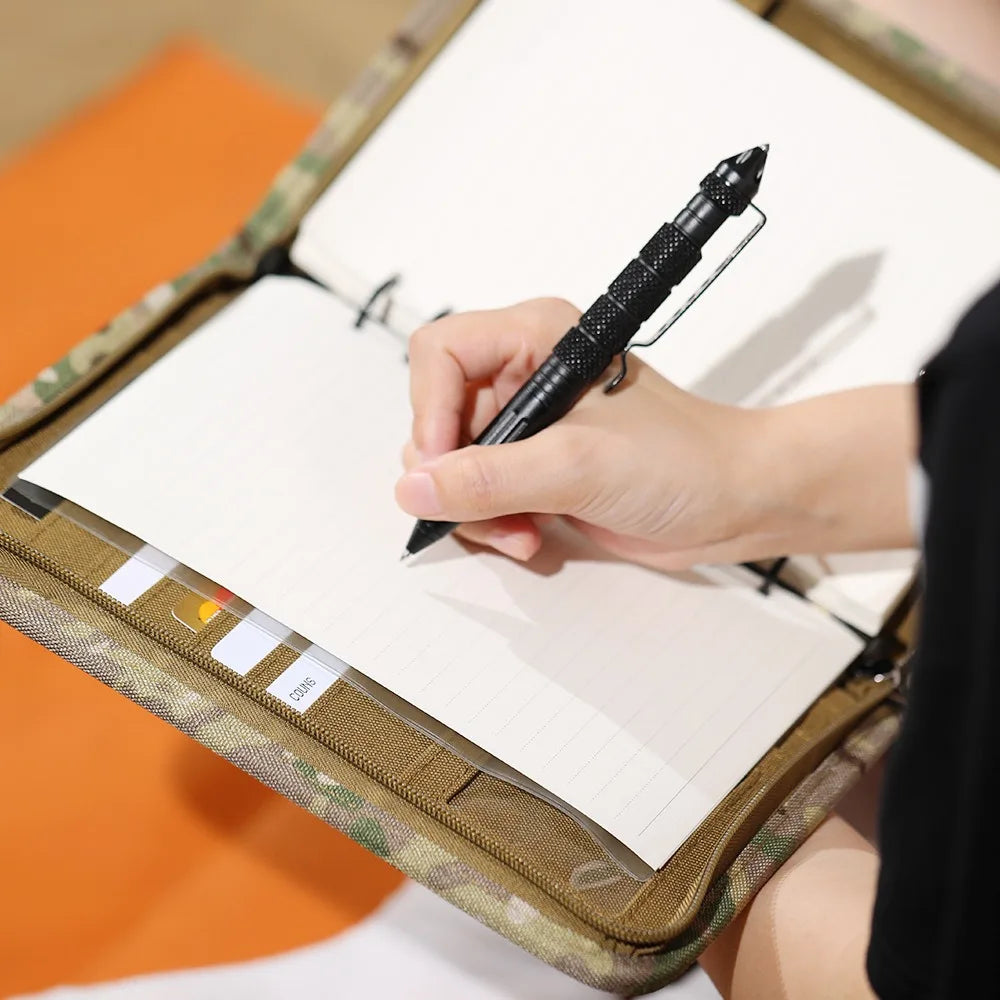 Tactical Stationery Outdoor Tactical Notepad Loose-leaf Removable A5 Notebook Case Vue