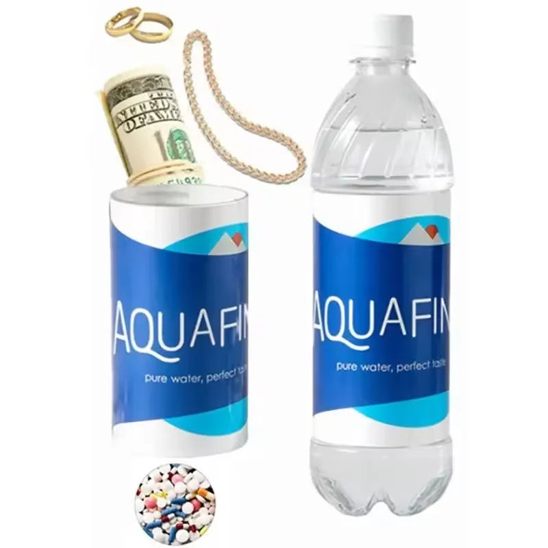 Portable Creative Fake Mineral Water Bottle Stash Hidden Container Sight Secret Security Hide Cash Pills Travel Outdoor Safe Box Vue Default Title