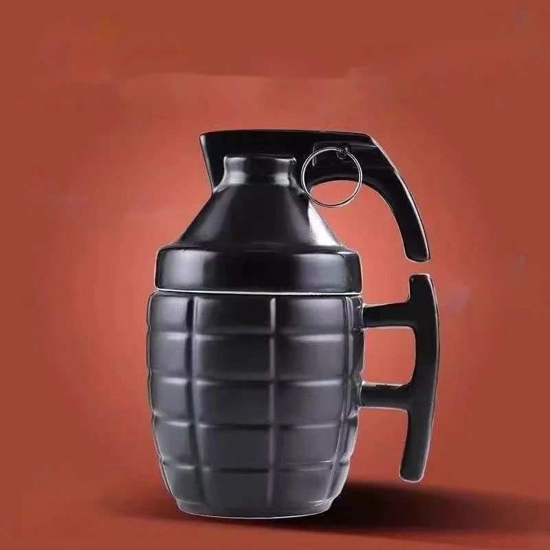 Creative Grenade Ceramic Mug Novelty Funny Coffee Lover Gift For Men Birthday Office Desk Home Display Party Centerpiece Vue