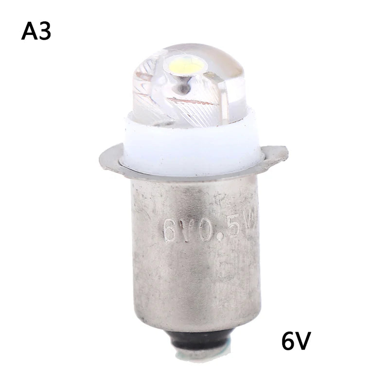 1PCS New P13.5S PR2 PR3 LED Miniature Lamp 0.5W DC 3V 4.5V 6V 1SMD for Flashlight Replacement Bulb Torches Work Light 40-60lm Vue A3