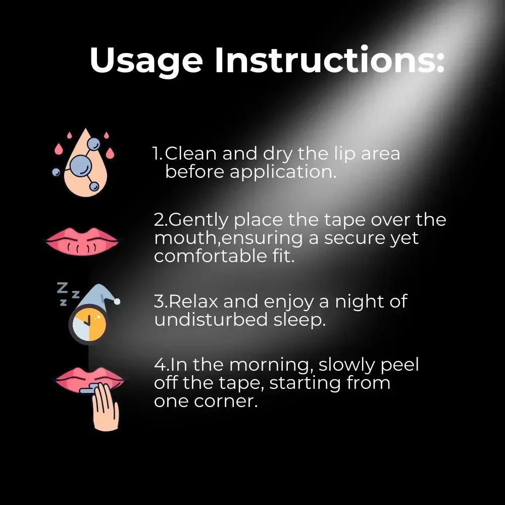 30 60 Anti Snoring Sleep Mouth Tape Breathing Nasal Strips Medical Vue