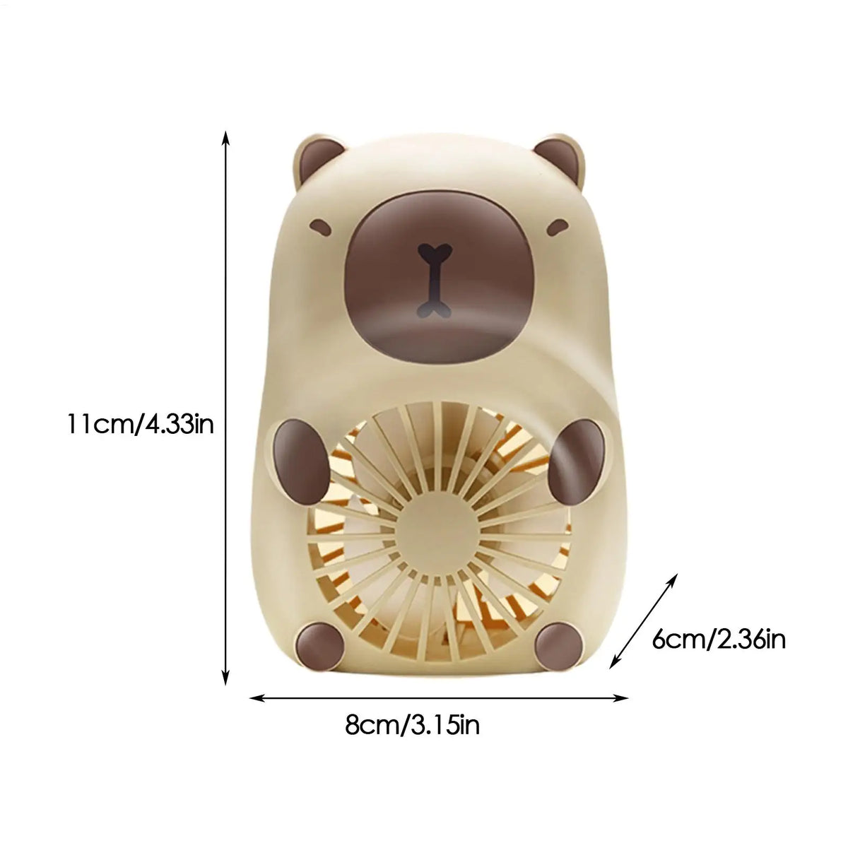 3-Speed USB Rechargeable Lanyard Fan, Portable Handheld Personal Cooling Fan for Home Office Outdoor, Lightweight & Quiet Vue