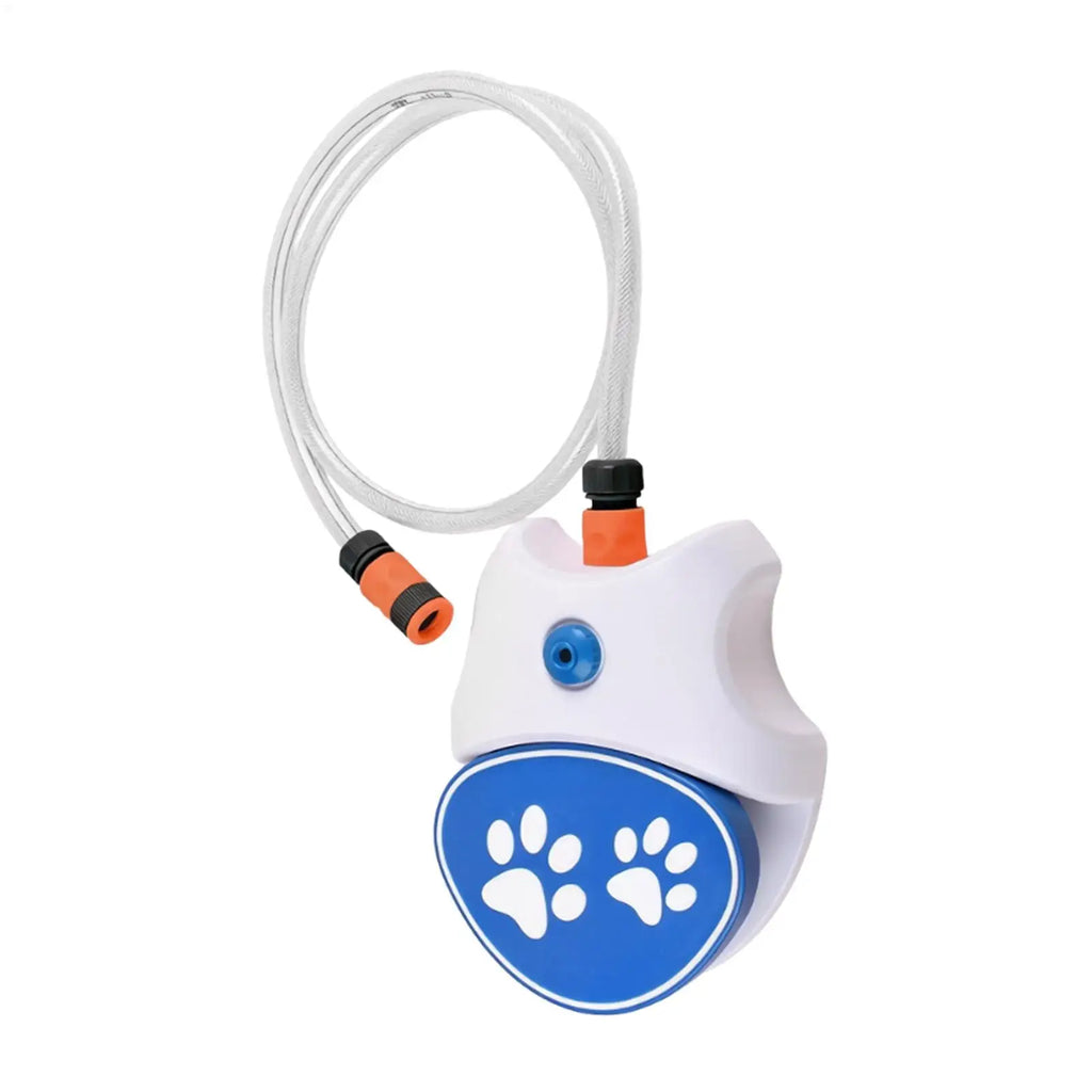 26.5x21.8cm Step-On Dog Water Fountain with 162cm Hose, Pet Drinking Dispenser Pedal, Hands-Free Sprinkler for Patio Garden Lawn Vue