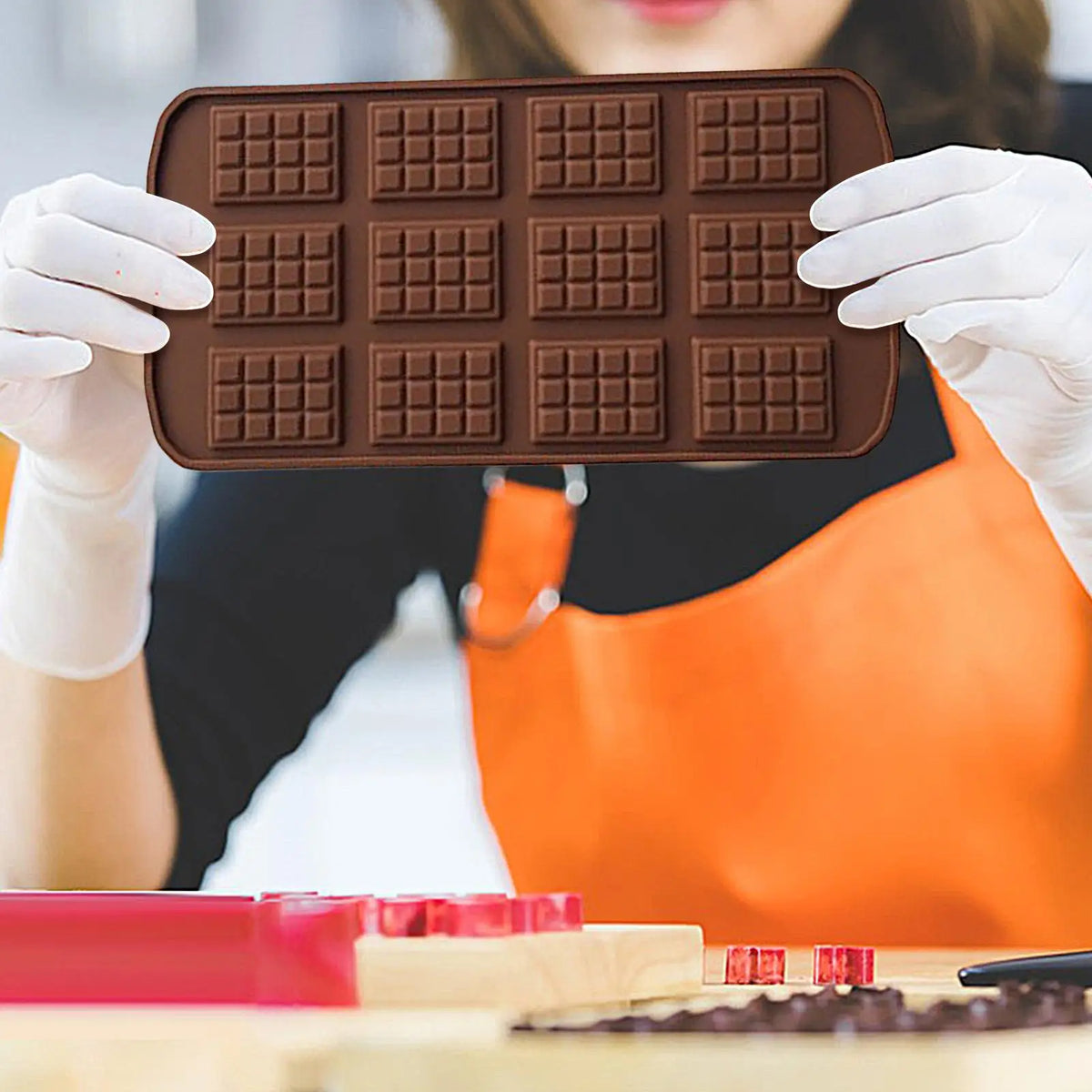 DIY Chocolate Molds Non-Stick Reusable Silicone Cake Chocolate Candy Fondant Mold Kitchen Baking Tools for Baker Ice Butter Vue