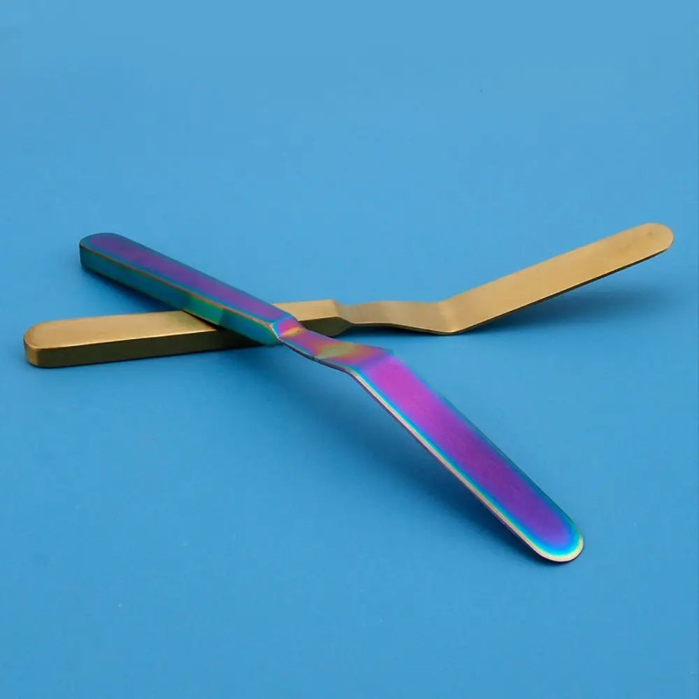 Kitchen Gadgets Stainless Steel Butter Scraper 8 Inch Comfortable Grip Cake Icing Spatula Rust-proof Jam Spreader Bread Vue