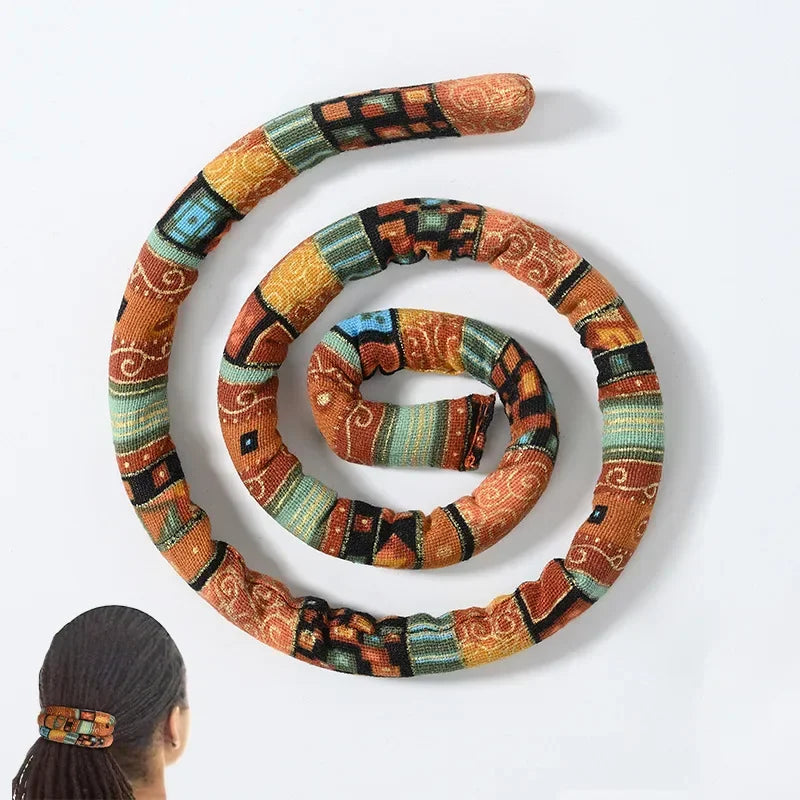 6 Boho Hair Accessories Bendable Hair Bands Ethnic Style Hair Ropes Horsetail Headband Colorful Dreadlocks Long Ponytail Hairpin Vue Yellow