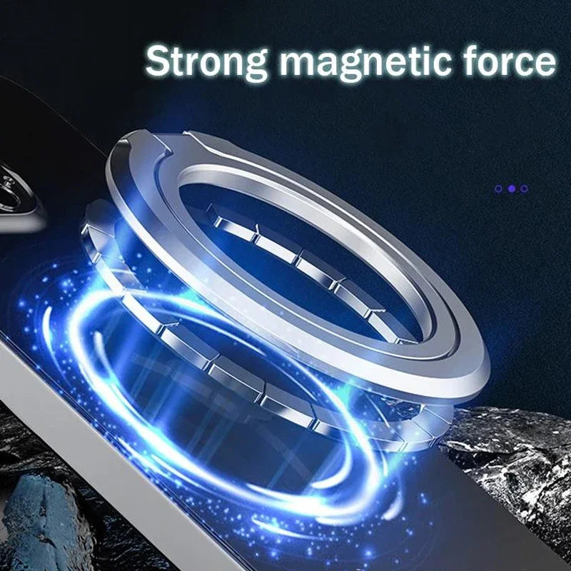 Magnetic Cell Phone Ring Holder Mobile Phone Bracket Removable Cell Phone Kickstand for MagSafe iPhone 17 16 15 Samsung Xiaomi Vue