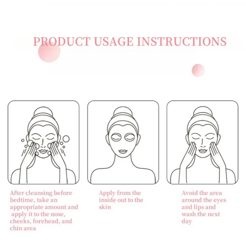 1 Box/30 Packs - Peach Sleeping Mask, Moisturizing and Smoothing the Skin, Leaving It Delicate and Youthful, Portable and Suitable for Home and Travel. Vue