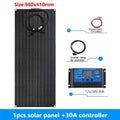 600W 300W Flexible Solar Panel Kit 18V Monocrystalline Solar Cell Outdoor Power Charger for Camping Yacht Motorhome RV Car Boat Vue 1pcs solar panel 30A