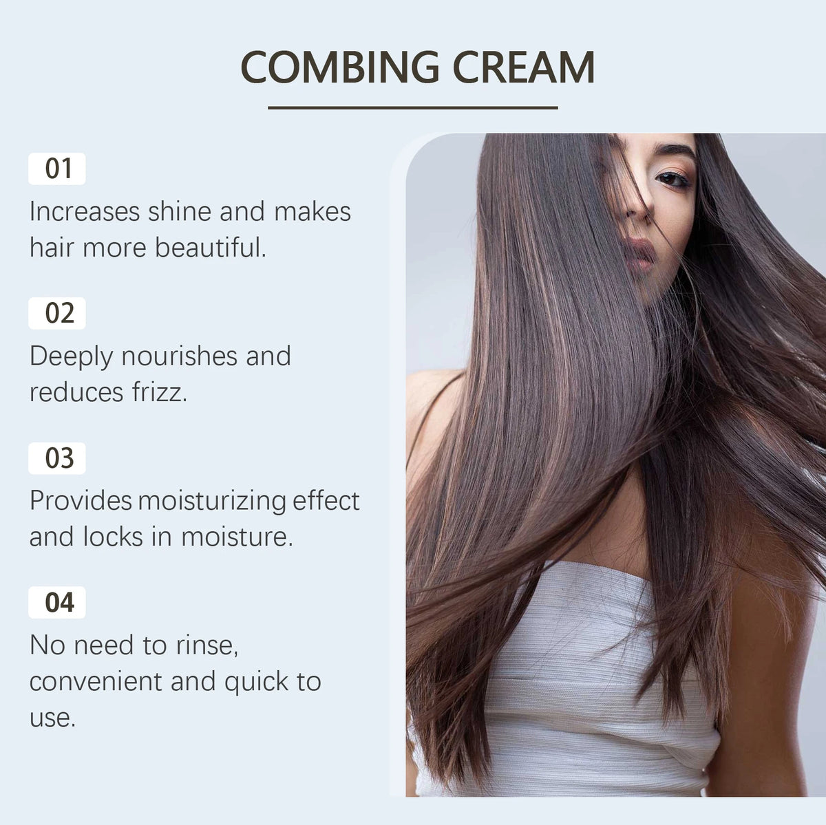 Leave-In Hair Conditioner: Lightweight Formula, Improves Dry and Frizzy Hair, Leaves Hair Smooth, Refreshing and Nourishing Vue