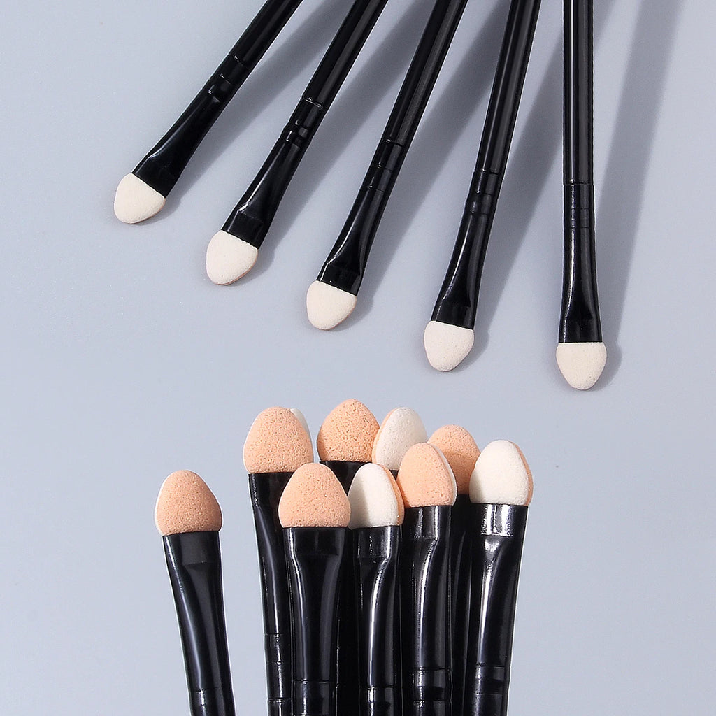 Hot Sale 10PCS Eyeshadow Sponge Brushes Reuse Applicators for Precise Eye Makeup Free Shipping Eye Makeup Applicators Vue