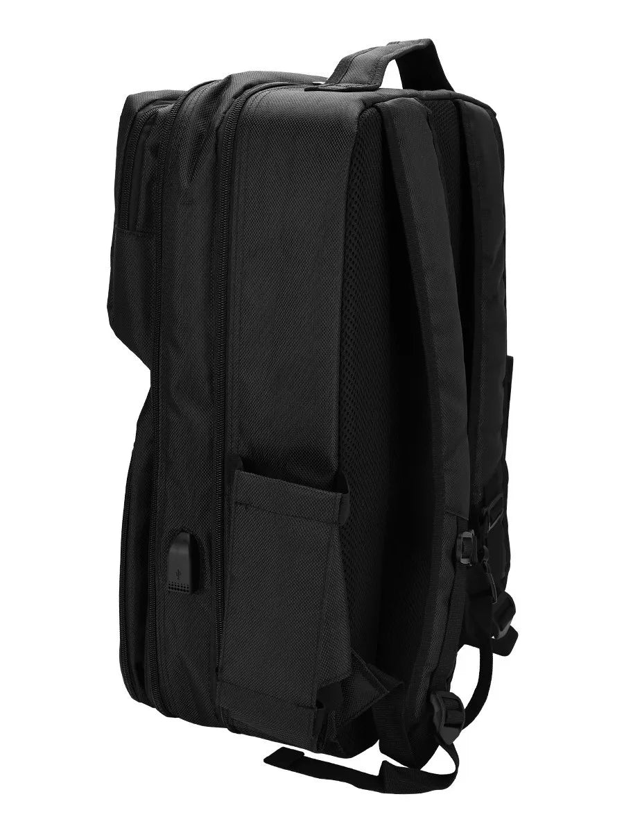 Professional Barber Makeup Travel Backpack USB Adjustable Dividers - Large Cosmetic Storage Organizer Bag Salon Tools Vue