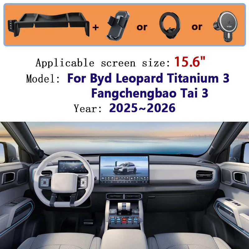BYD Leopard Titanium 3 360° Car Phone Holder GPS Navigation Mount Car Phone Mount Vue