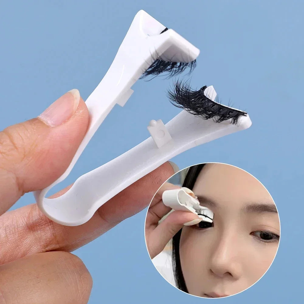 Professional Magnetic Eyelashes Tweezer Extension Applicator False Eyelashes Tweezer Eyelashes Curler Clip Clamp Makeup 3D Mink Vue