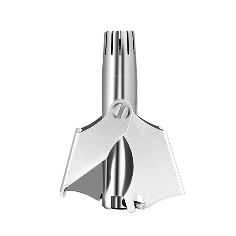 1piece Ear and Nose Hair Trimmer Clipper Painless Hair Trimmer for Men Women Manual Trimmer Waterproof Hand Wash Easy Cleansing Vue Silver