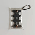 Portable Colourful Coin Clip Organizer Small Wallet Loss Prevention Clip Japanese Currency Sorting Travel Transparent Card Case Vue Black