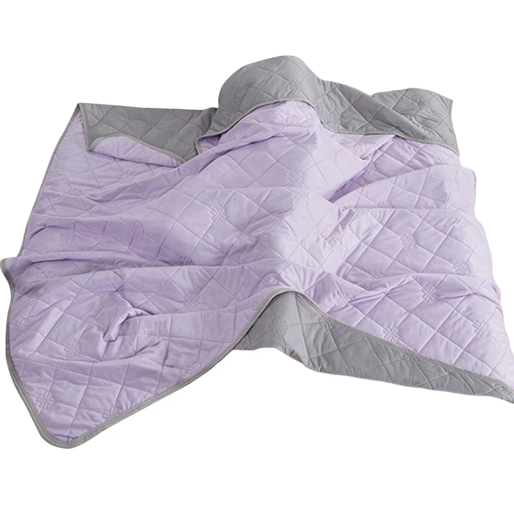 Ice Silk Cooling Blanket – Lightweight Summer Comforter Twin/King Cooling Blanket Vue Purple 150X200cm China Mainland