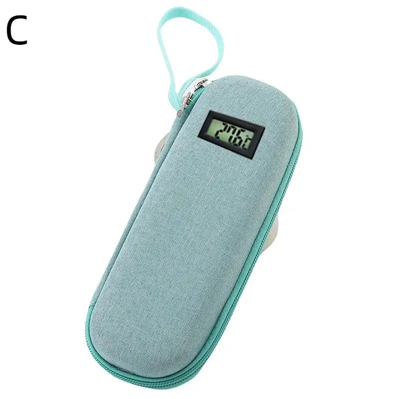 Insulin Cooler Travel Case Waterproof Insulin Cooling Bag With Display Medicine Organizer Bag For Diabetics Vue Green C
