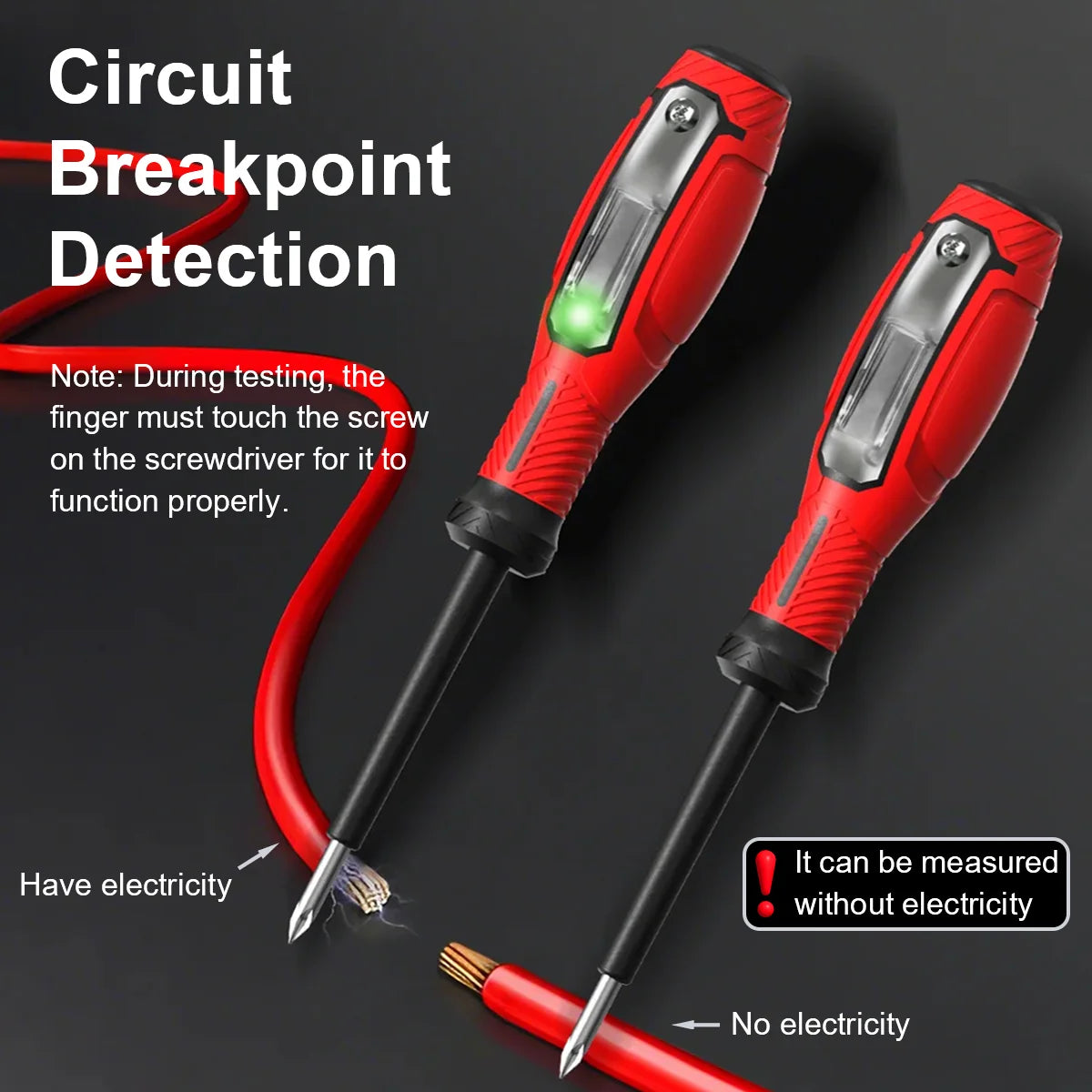 LY86D Circuit Breakpoint Detector Digital LCD Voltage Tester Flat/Cross Screwdriver AC Voltage Detector Voltmeter Electric Pen Vue