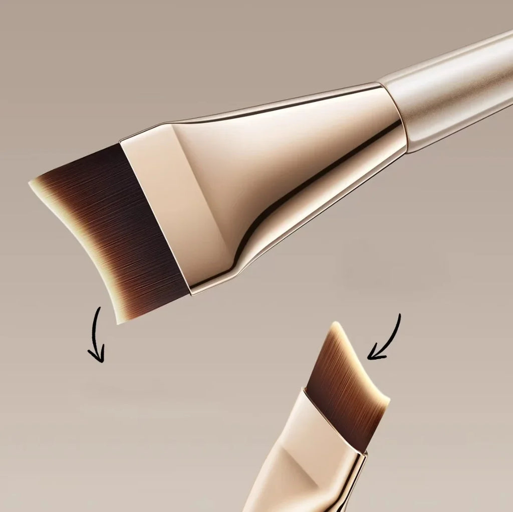 Makeup Foundation Brush Ultra-thin Crescent-shaped Mask brush Fluffy Soft Bristle Professional Beauty Tool Private Label 5pcs Vue