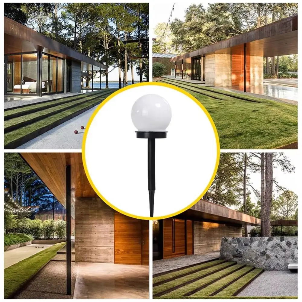3pcs Energy Efficient Solar Powered LED Lamp Solid Sealed Structure Soft Warm Light Outdoor Garden Light No Wired Power Vue