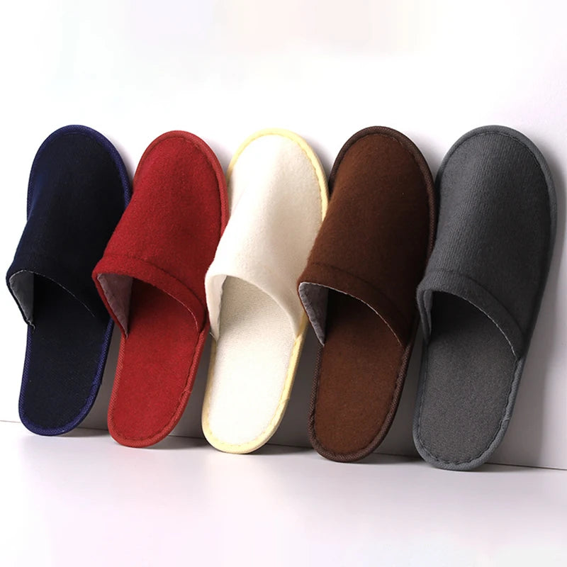 Hotel Room Essentials EVA Disposable Slippers Lightweight Soft for Guest Bed and Breakfast Vue