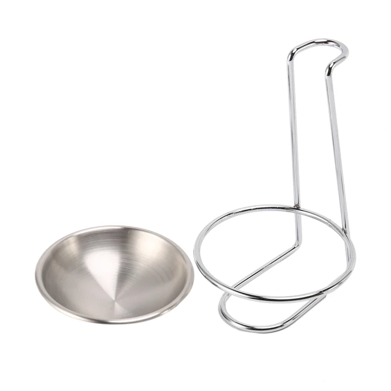 ABKW-4X Stainless Steel Spoon Rest Holder,Long Handle Vertical Saving Soup Ladles Holders Ladle Rest Soup Ladle Holder Vue