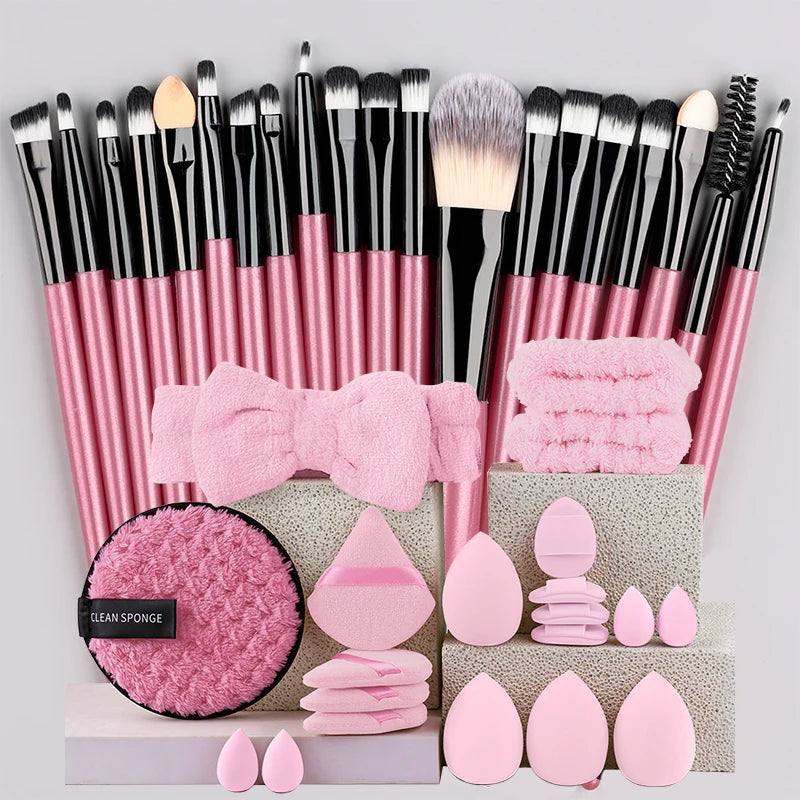 Makeup Brush Set 20Pcs Kit Soft Fluffy Eye Shadow Brushes Cosmetic Foundation Powder Highlighter Blending Beauty Tool Beginners Vue