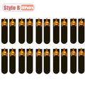 1-10Pairs Women 3D Cat Pattern Mid Calf Socks with Tail Soft Breathable Fashionable Casual Party Daily Birthday Gift Vue Style B-10PCS One size