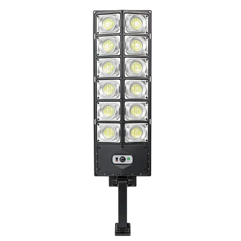 ABKW-Solar Lights LED Outdoor Solar Road Area Lamp Solar Lights With Remote Control, For Parking Lot Yard A Vue As Shown A