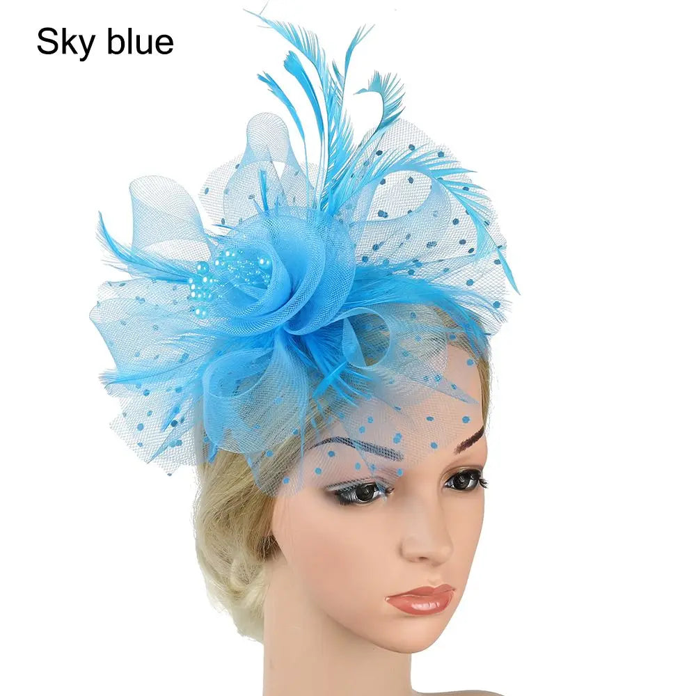 Stylish Mesh Flower Hair Fascinators Cocktail Fascinator Hat Alice
