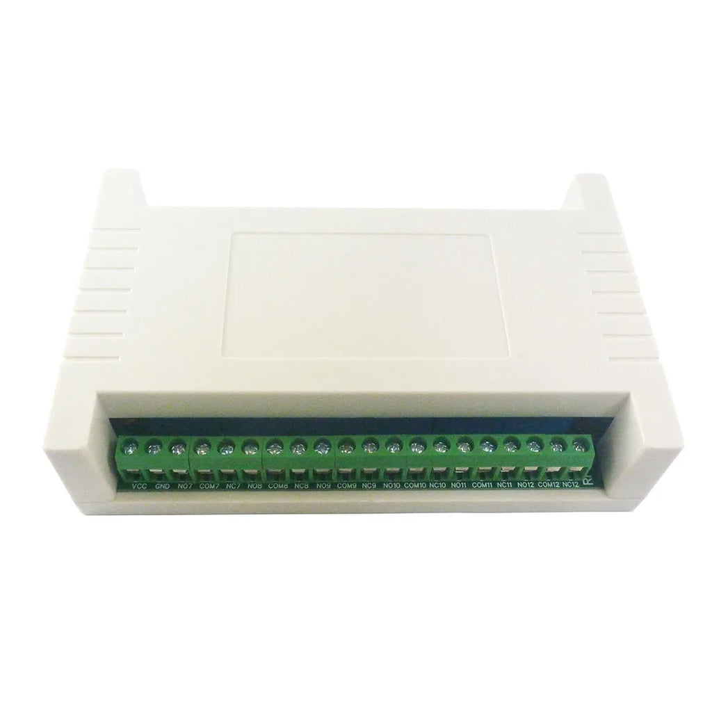 12 Key 12V/24V 433MHz+20dBm FSK Industrial grade Rolling Code Remote Control 12Ch-121dBm 8MA Wireless Controller Relay Kit Vue