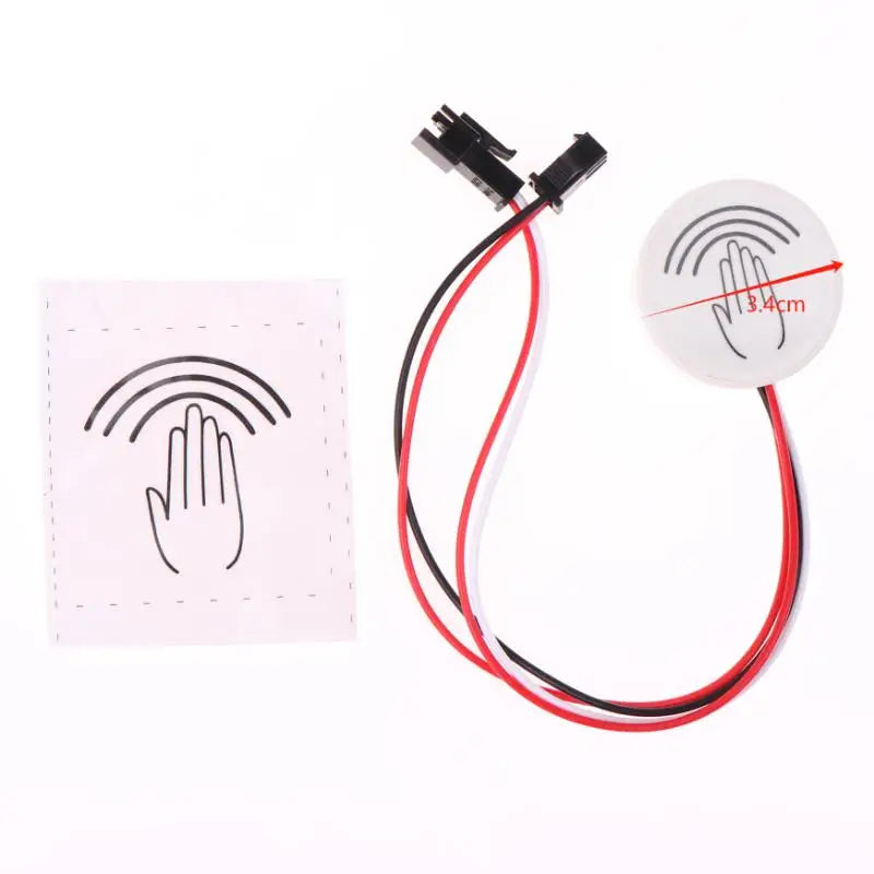 2Pin Partition Touch Sensor Switch Dimmer Hand Sweep Controller Through Panel, Wood, Stone, Glass 3.7V-24V Vue