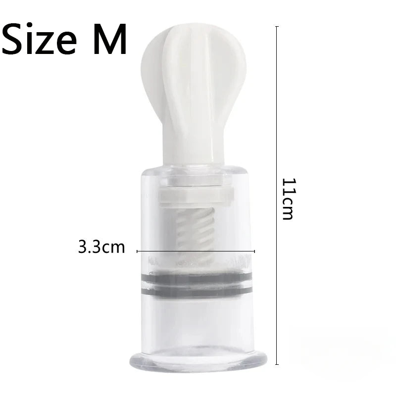 Vacuum Suction Cupping Cup Nipple Enhancer Massage Cans Plastic Vue M