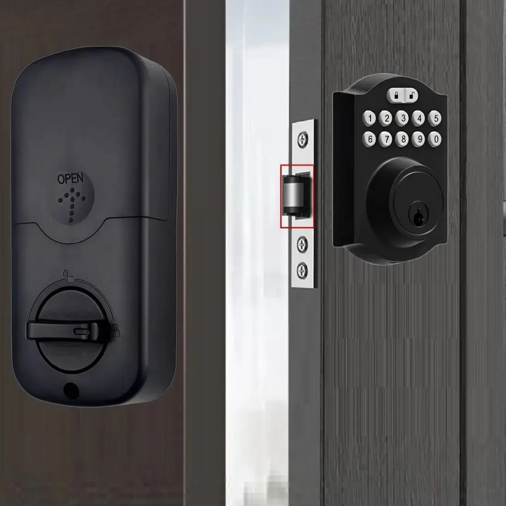 TYSH Smart Door Lock Tuya Keyless Entry Door Lock Anti-theft Security Digital Electronic Locks Door Vue